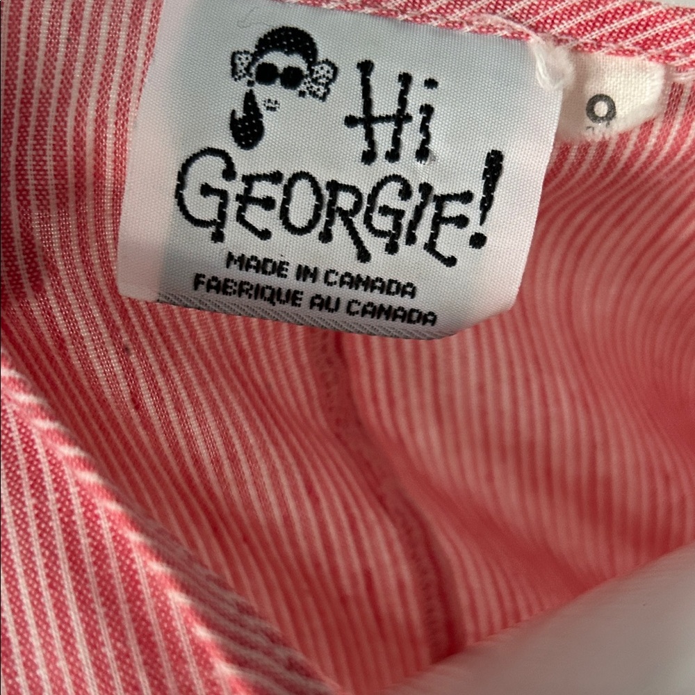 Vintage Hi Georgie! Asymmetrical Button Down S/M - Picture 11 of 14